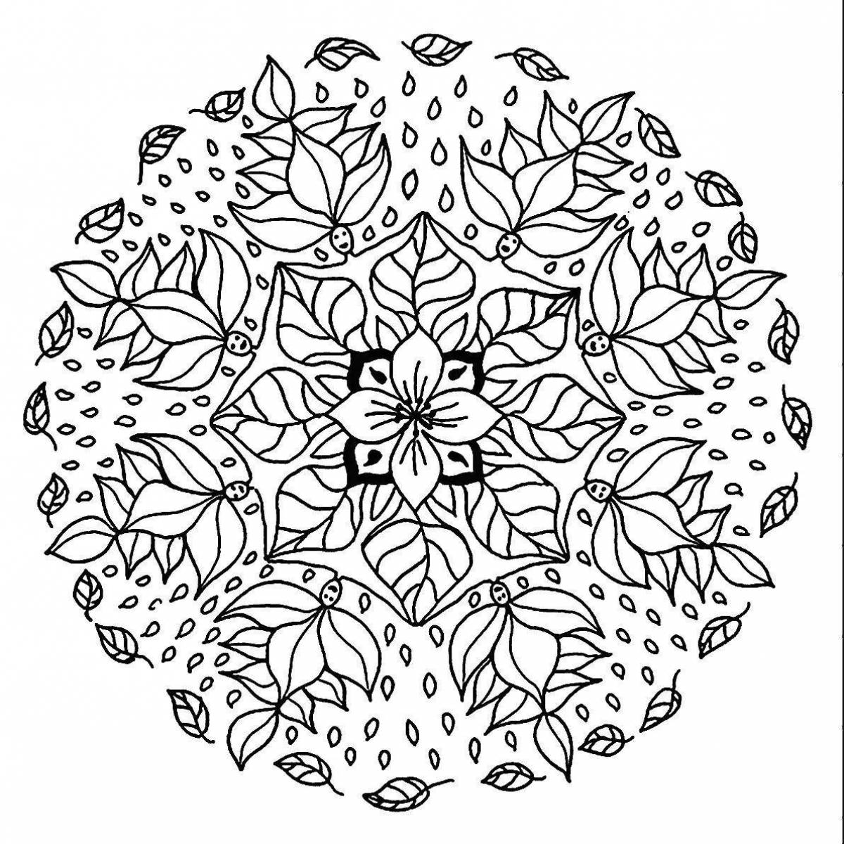 Delightful anti-stress mandala coloring pages for kids