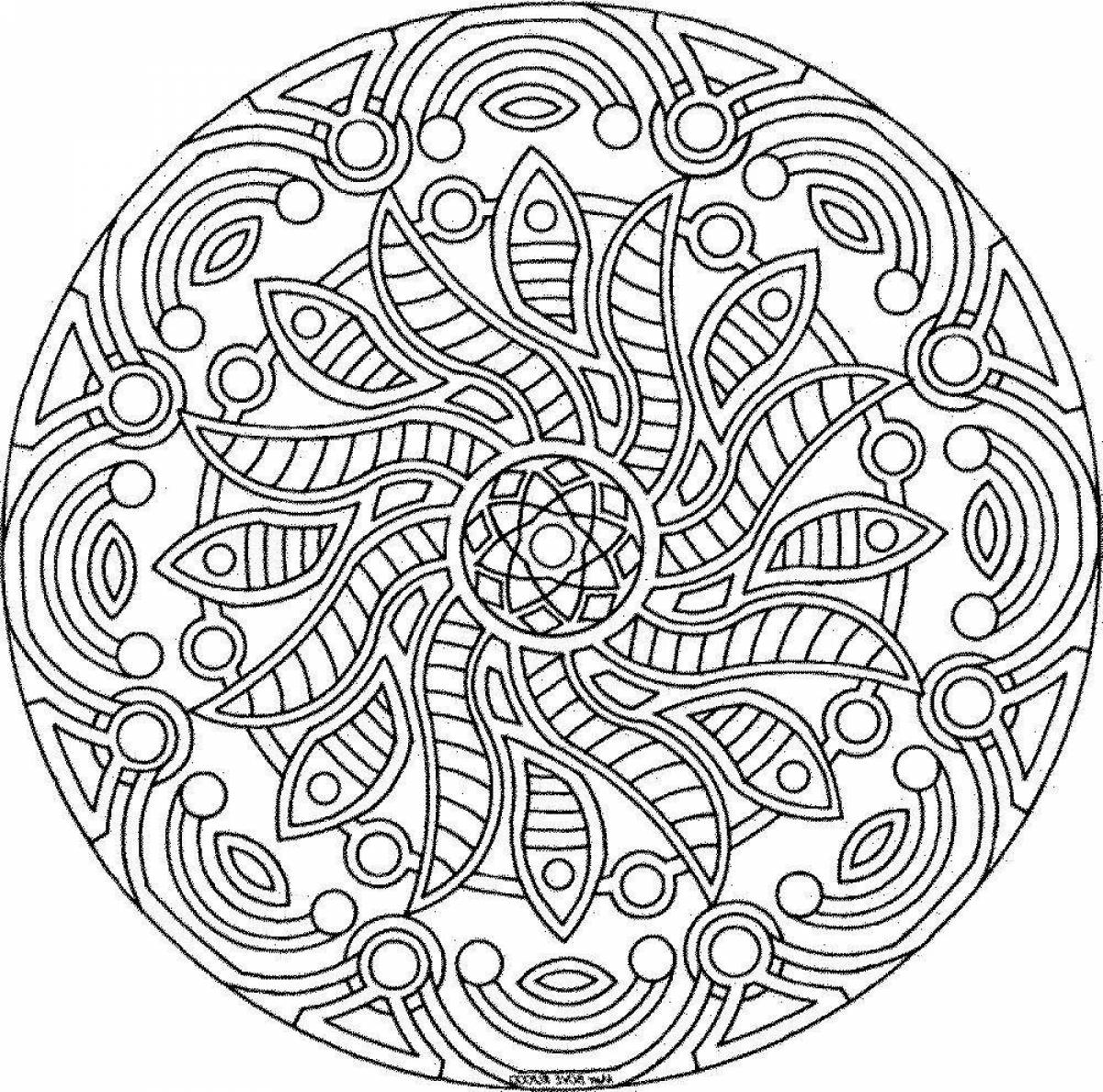 Amazing anti-stress mandala coloring pages for kids