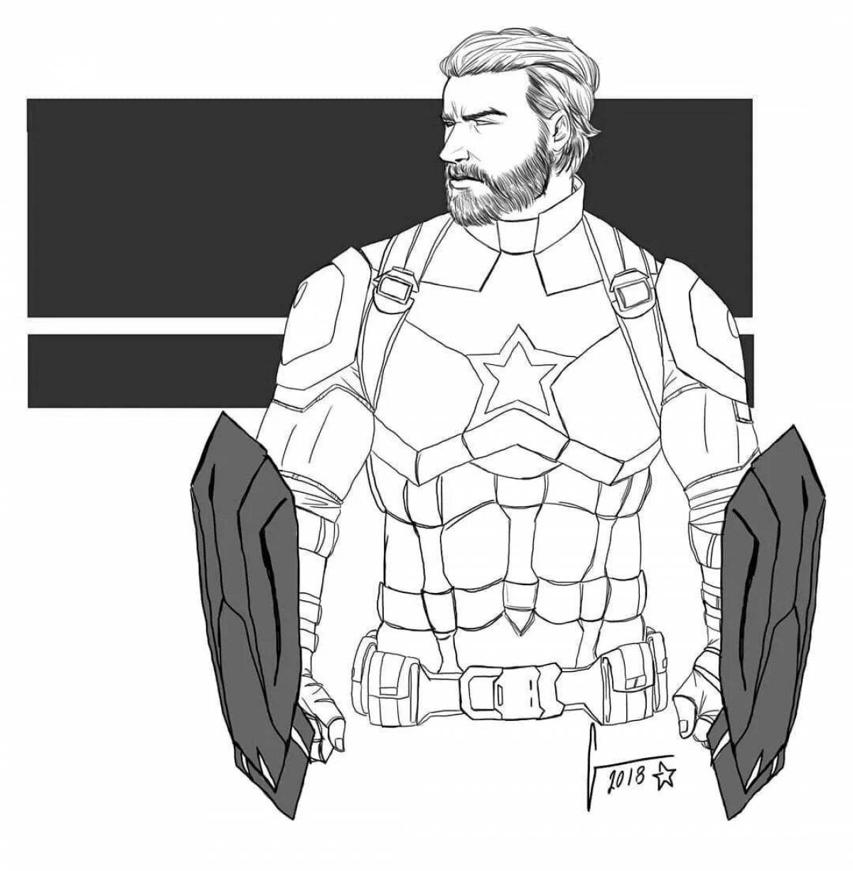 Веселая раскраска бороды бодо для детей