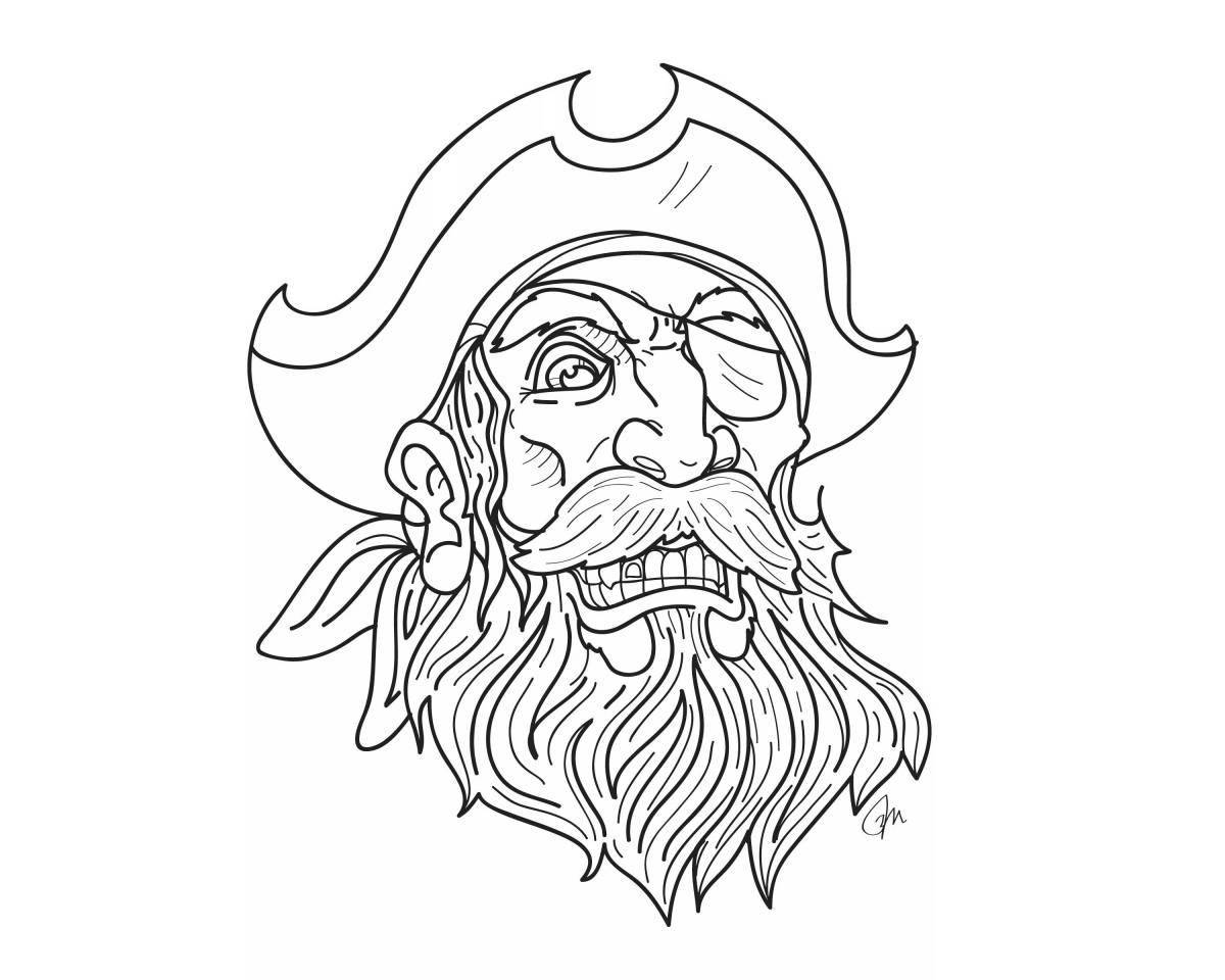 Bright bodo beard coloring page for kids