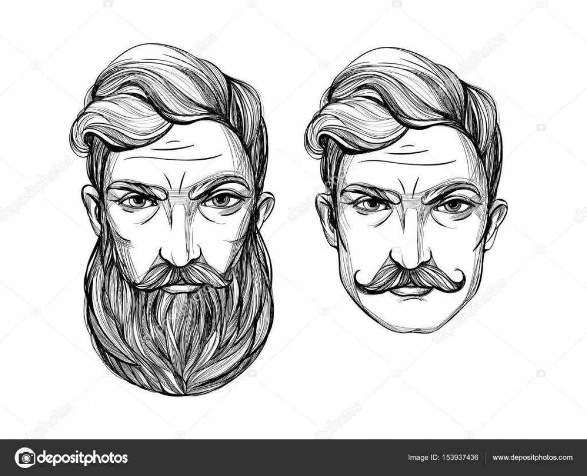 Радостная бодо борода раскраска для детей