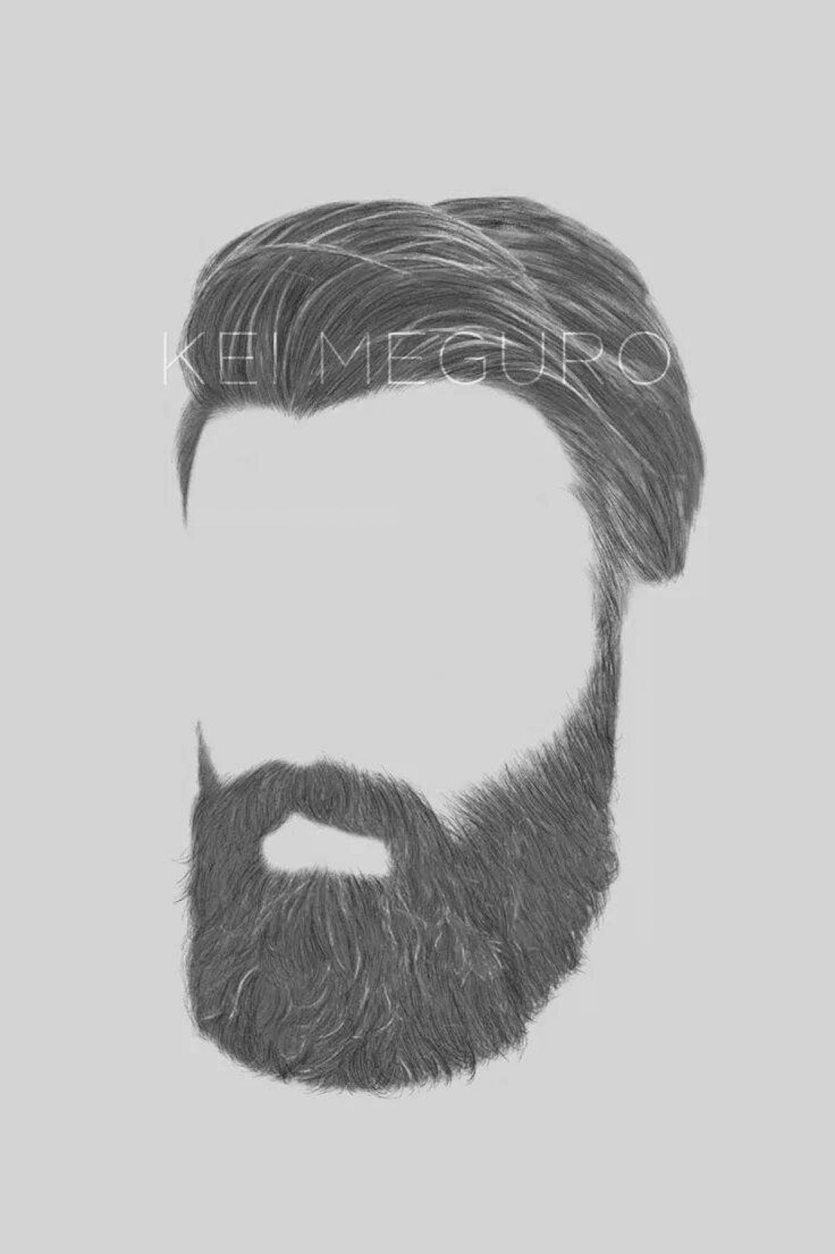 Color-explosion bodo beard coloring page для детей