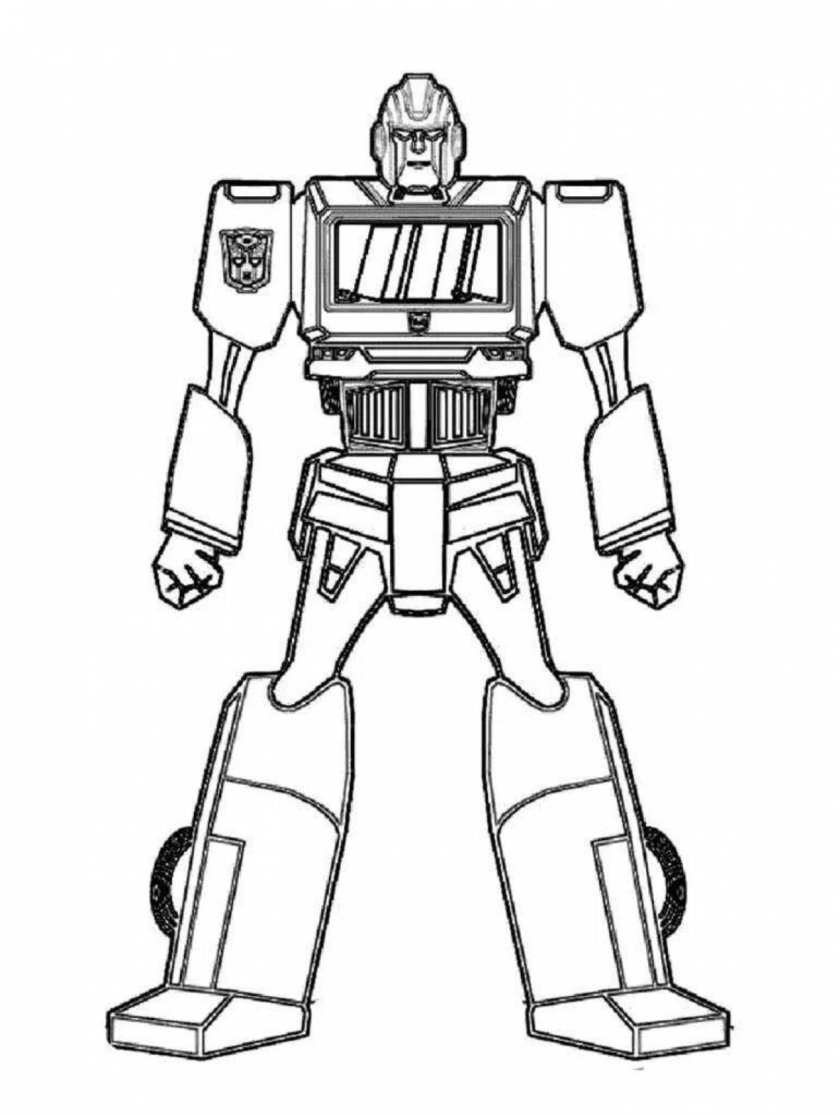 Красочный робот-раскраска для мальчиков