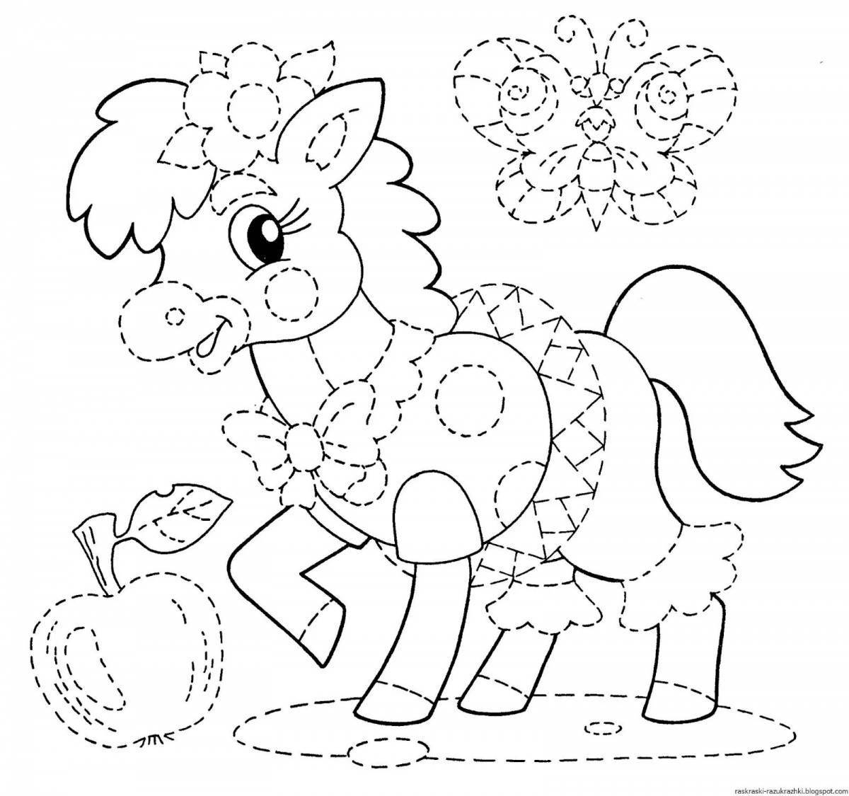 Adorable coloring book for kids 5-6 years old