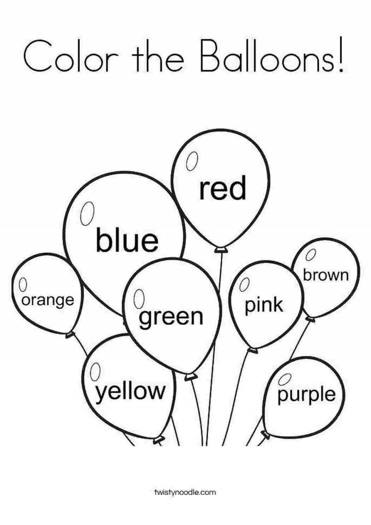 Fun coloring pages in English for kids