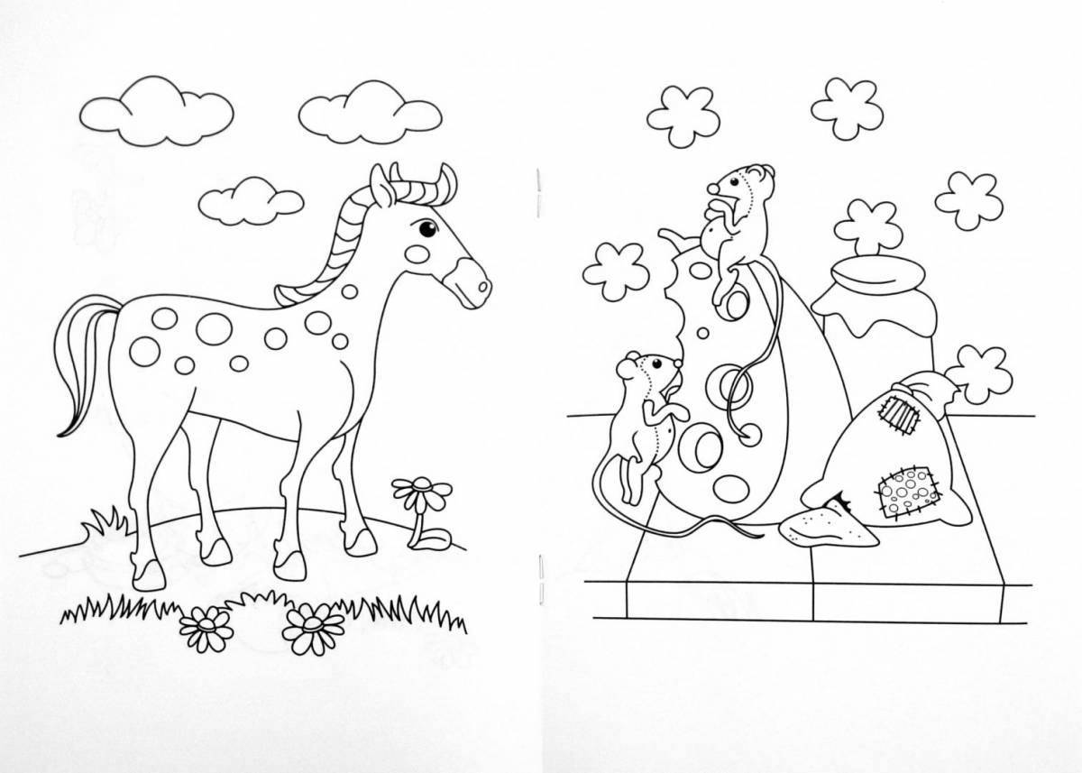 Great two-on-one coloring book for the garden