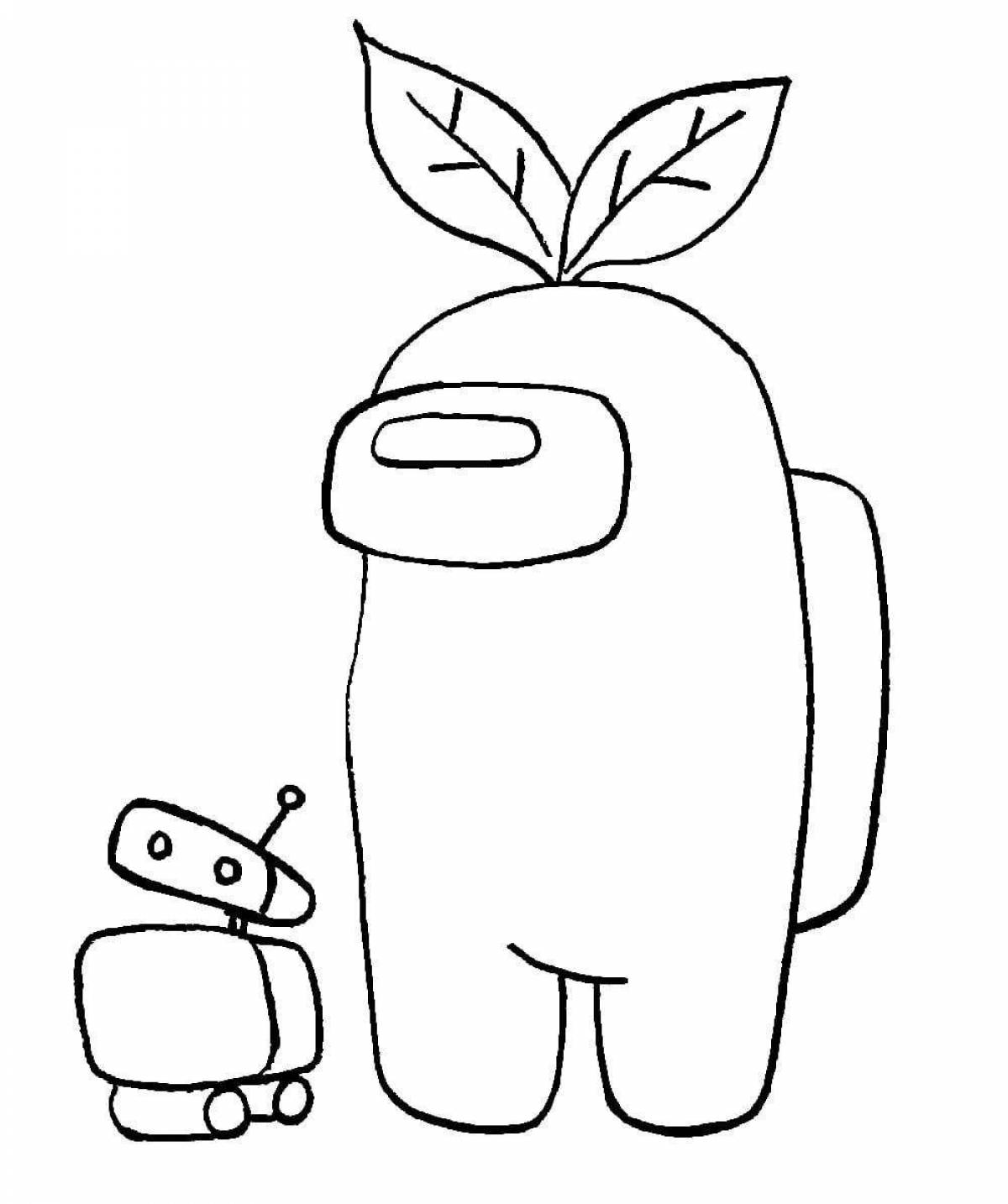 Cute ammobus coloring page