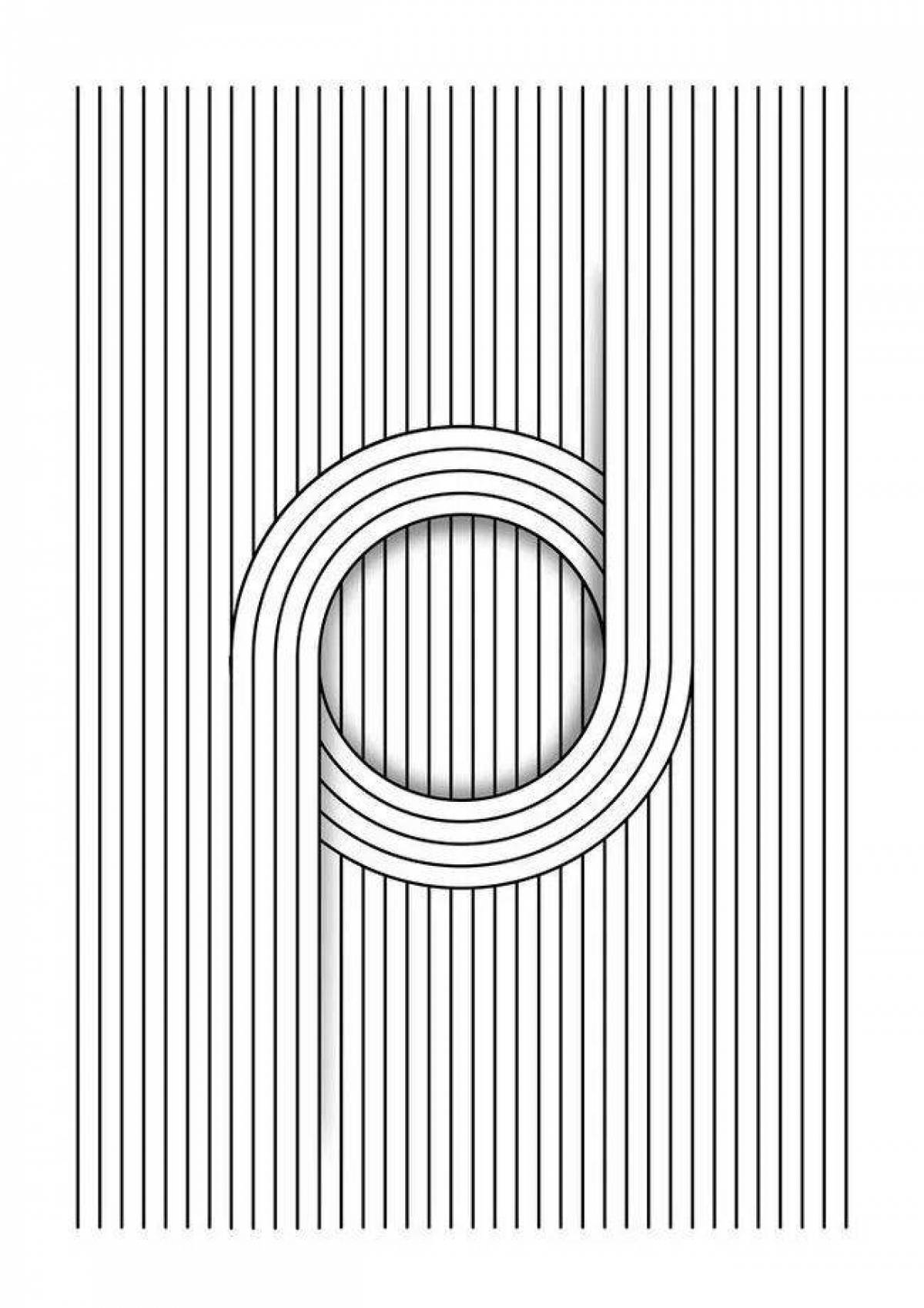 Fun coloring illusion