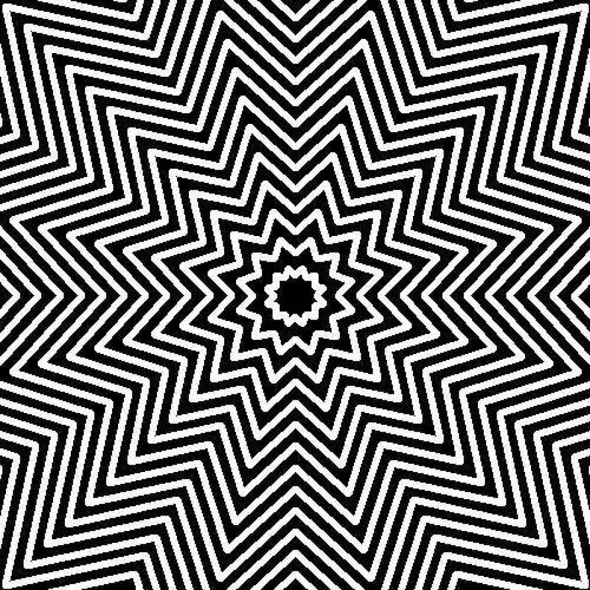 Creative coloring illusion