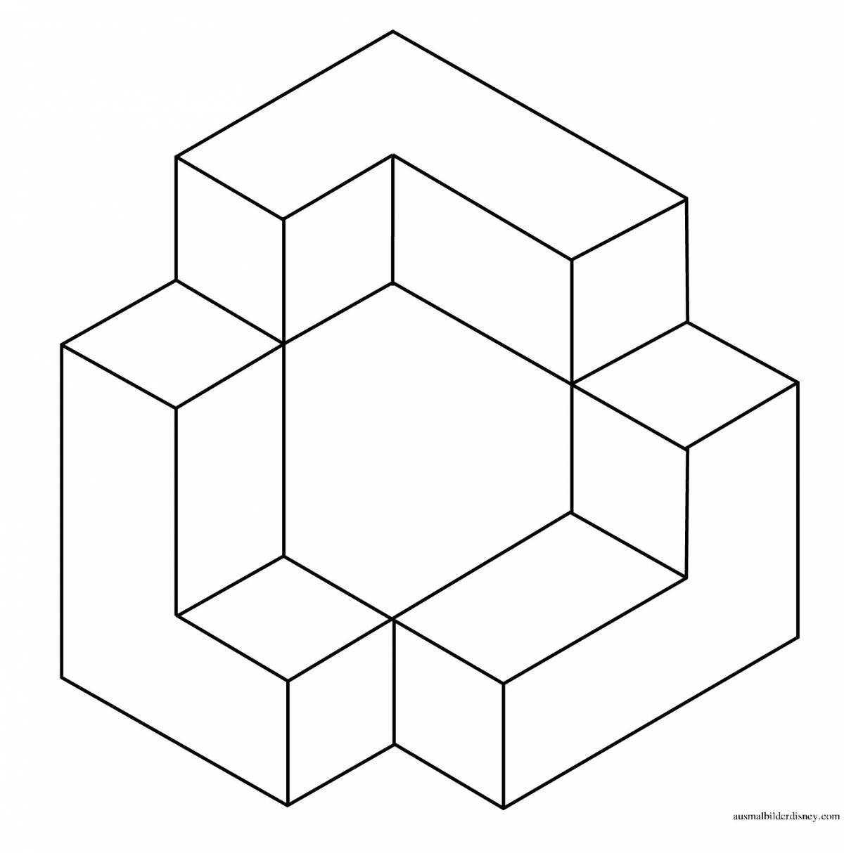 Vivid coloring illusion