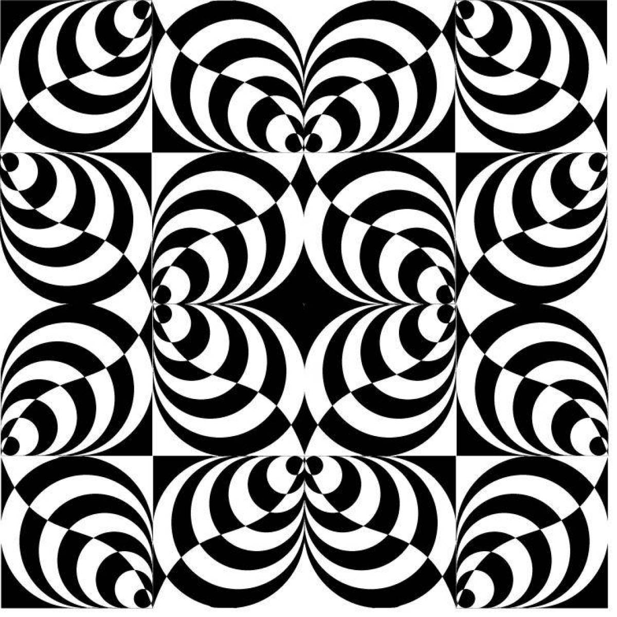 Great illusion coloring book