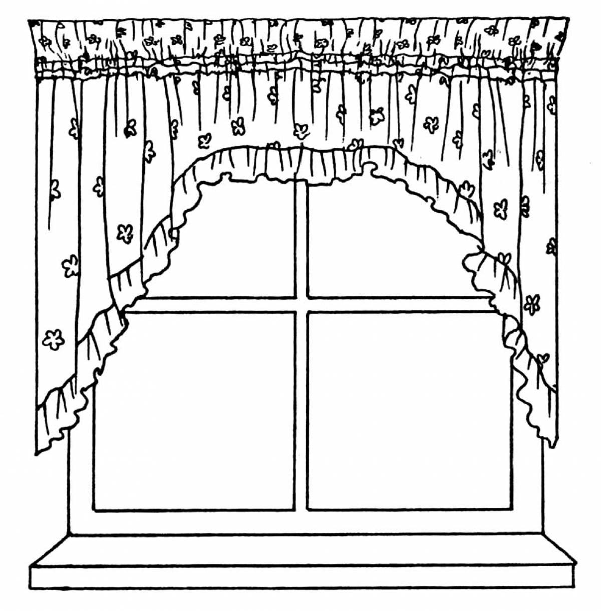 Рисунок окна. Окно раскраска. Шторы раскраска. Окно рисунок. Картинки для раскрашивания окно.