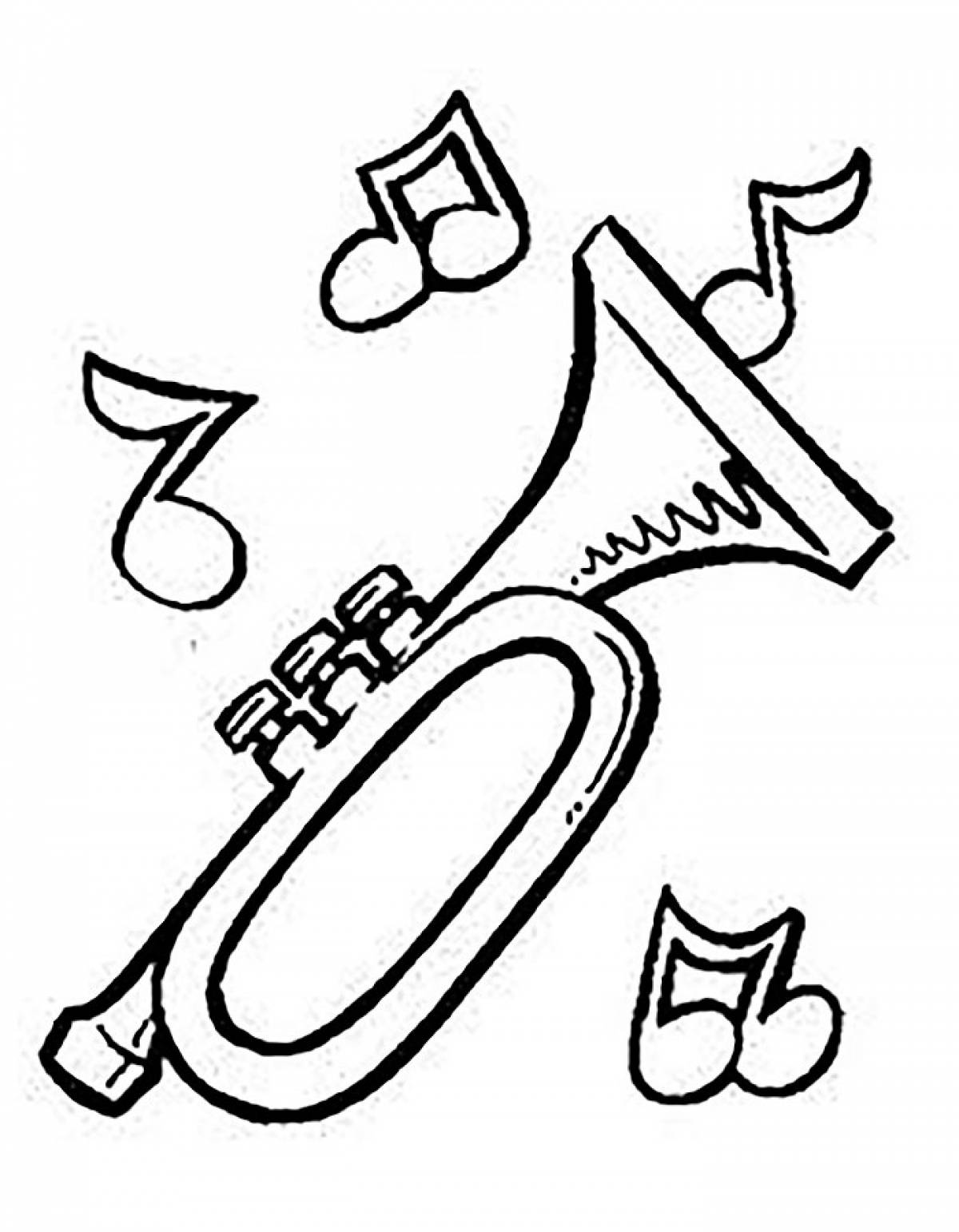Труба музыкальный инструмент рисунок