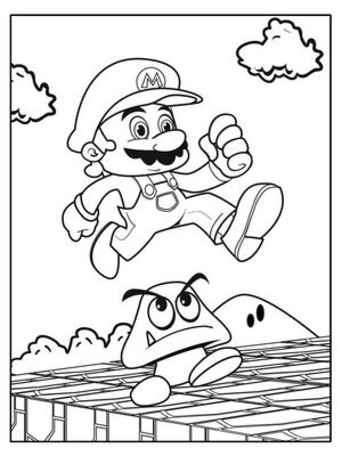 Mario and goomba