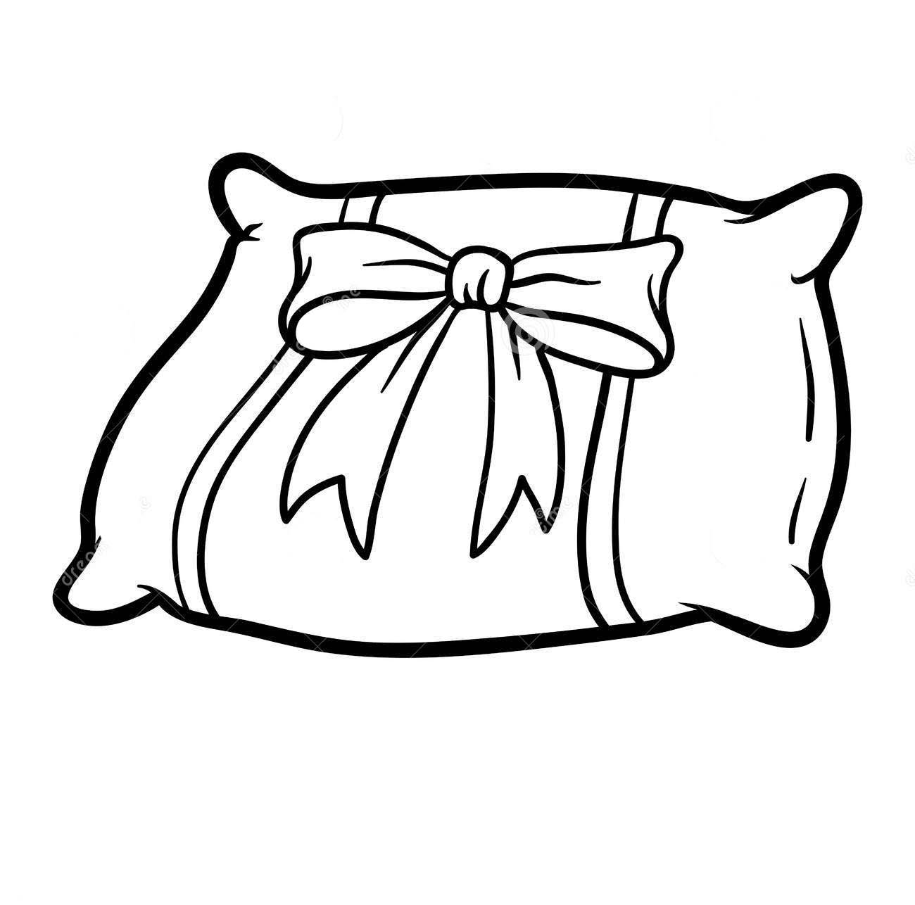 Pillow with bow