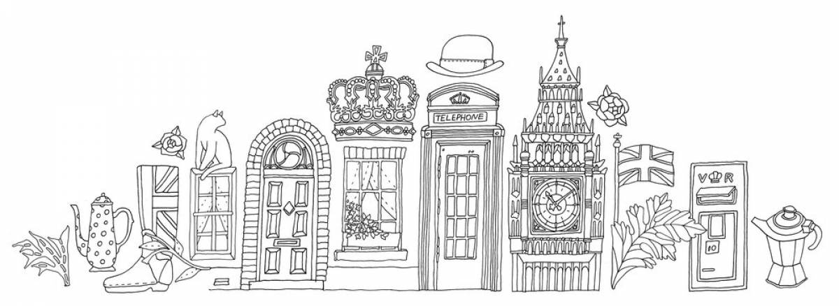 Europe coloring page