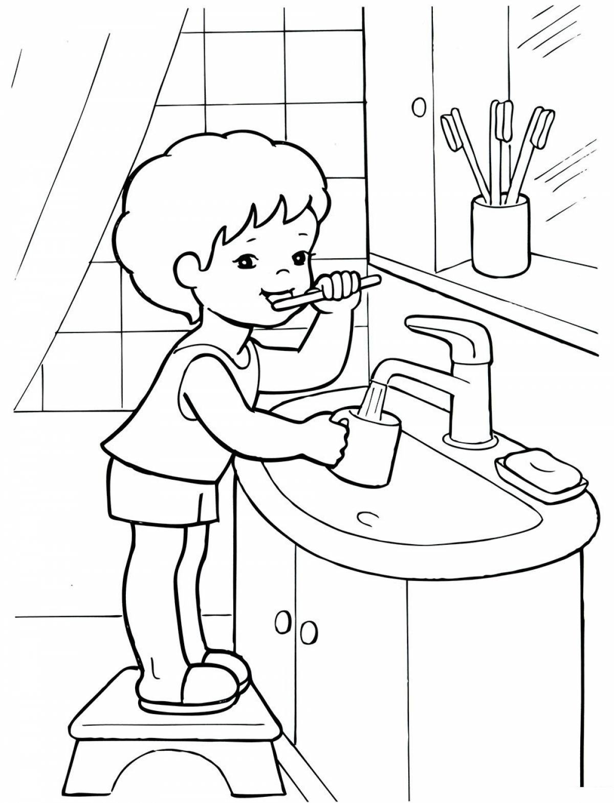 Health coloring page