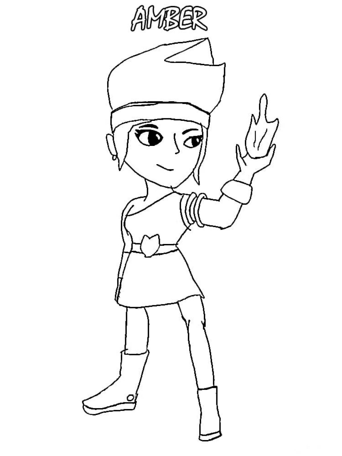 Photo Coloring pages bravo stars amber