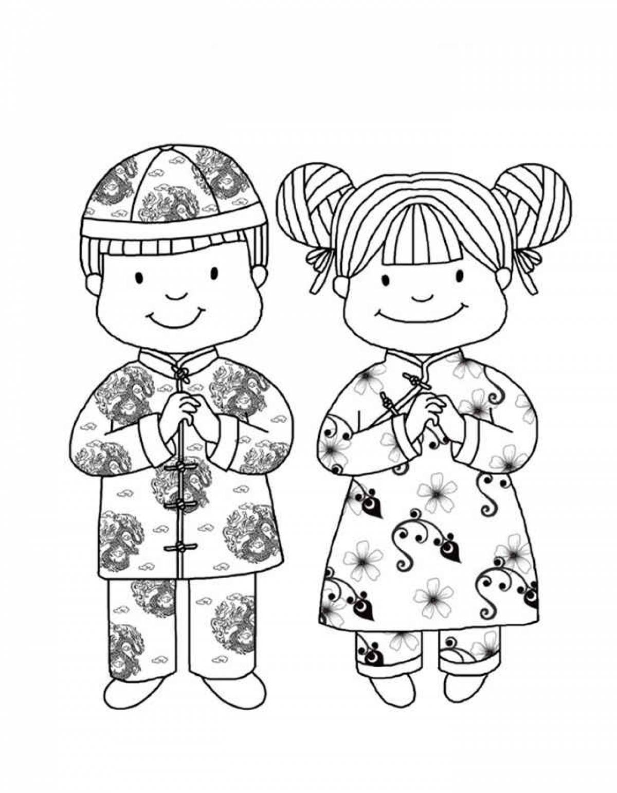 Drawing boy and girl