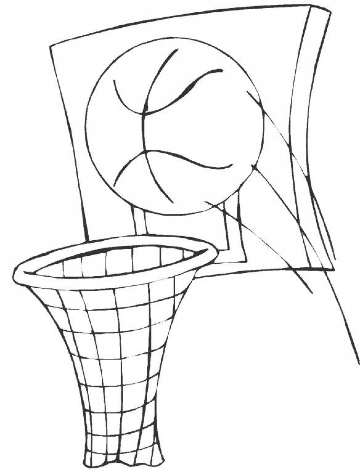 Basket and ball