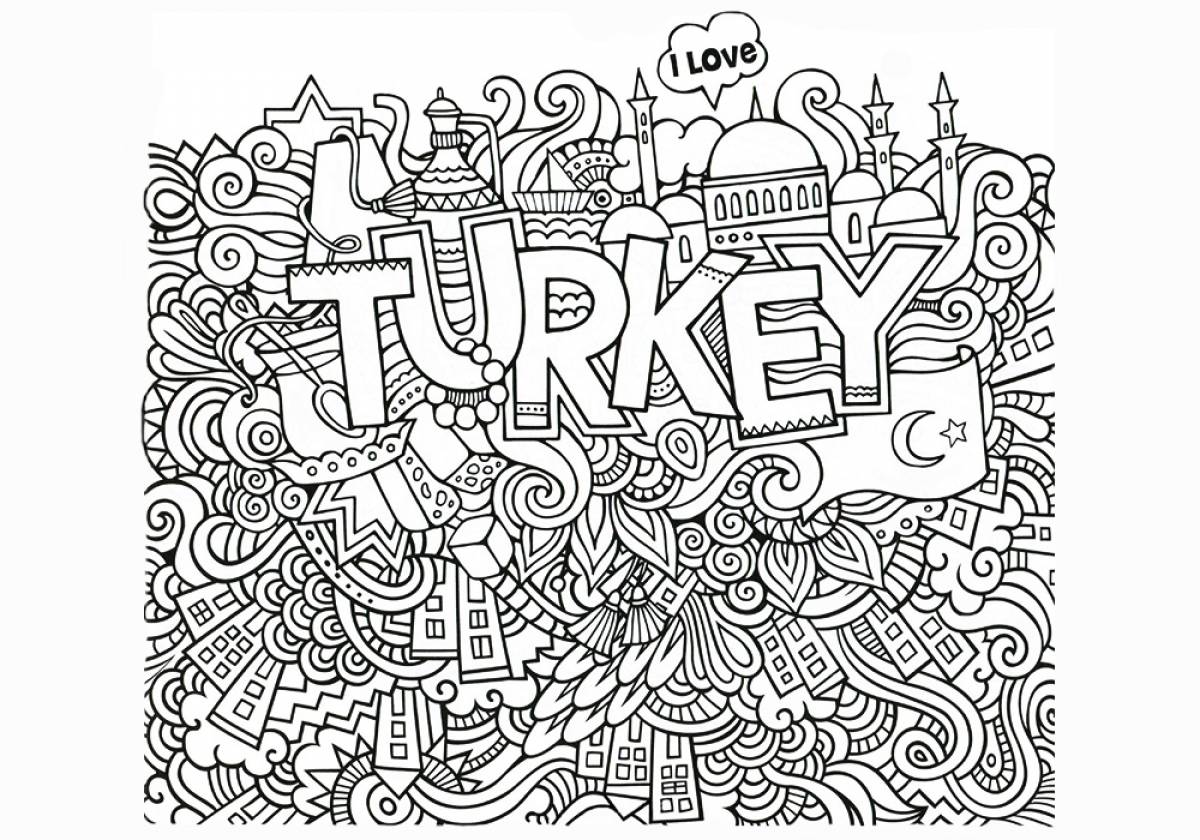 Antistress with inscriptions turkey