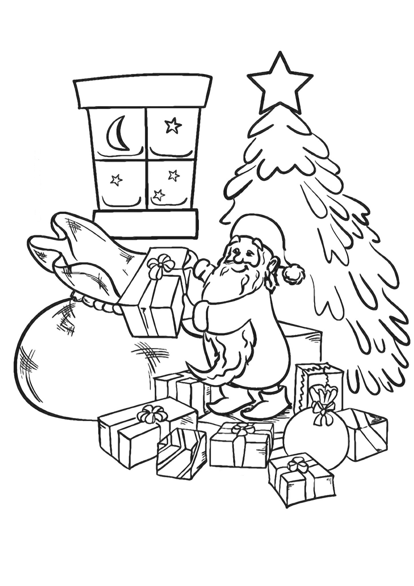Santa and gifts