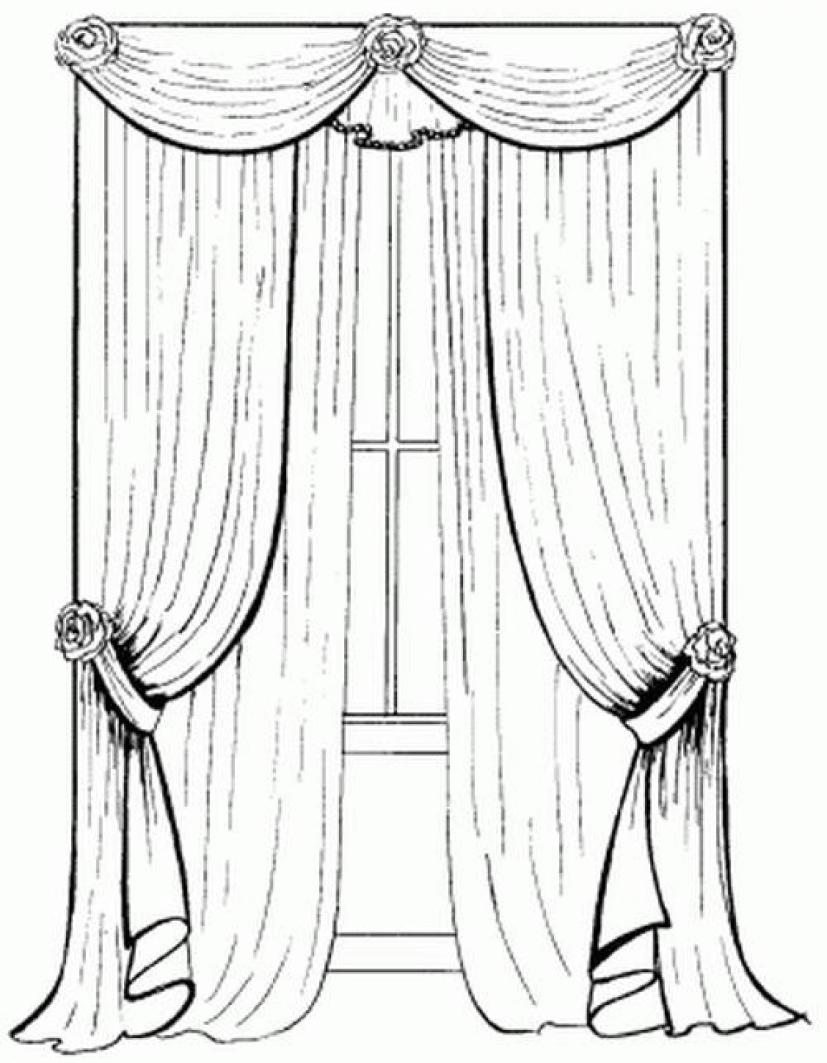 Curtains on the window