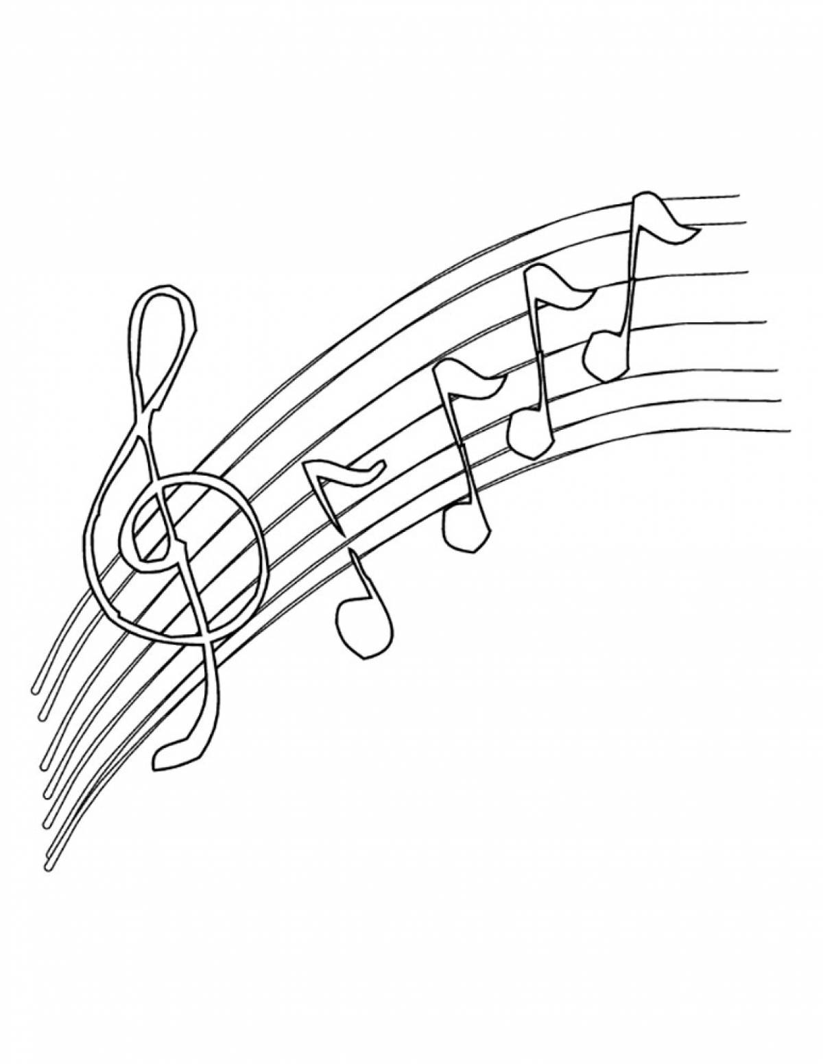 Music note drawing