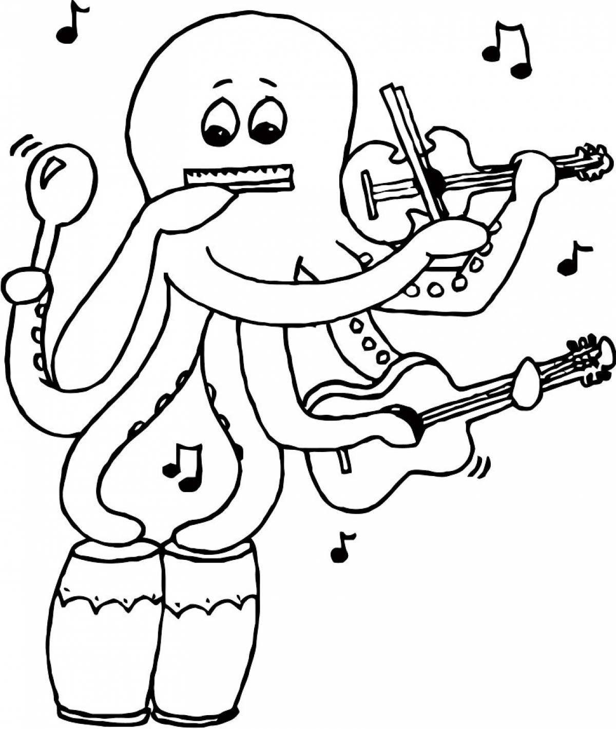 Octopus and notes