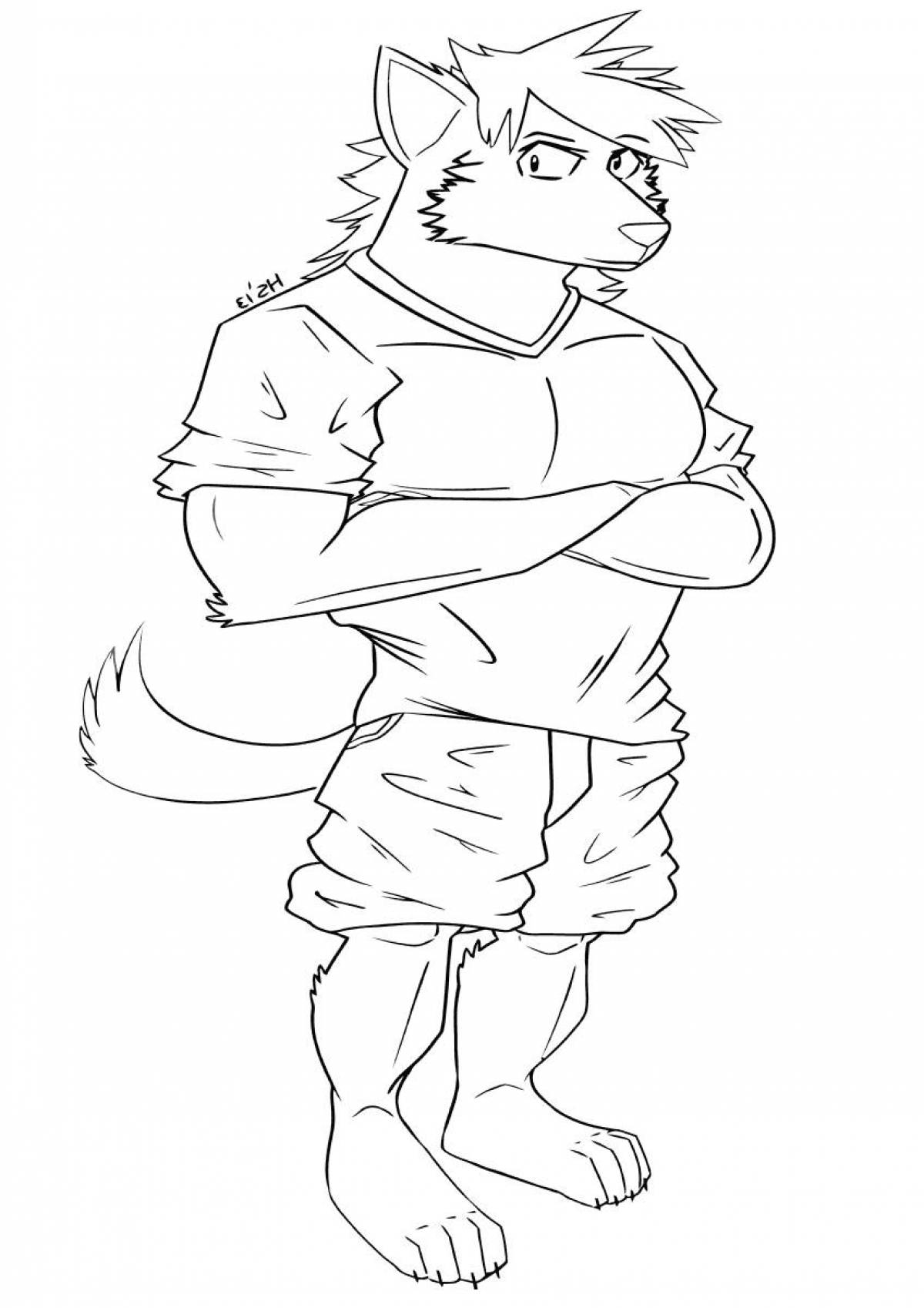 Furry in a T-shirt
