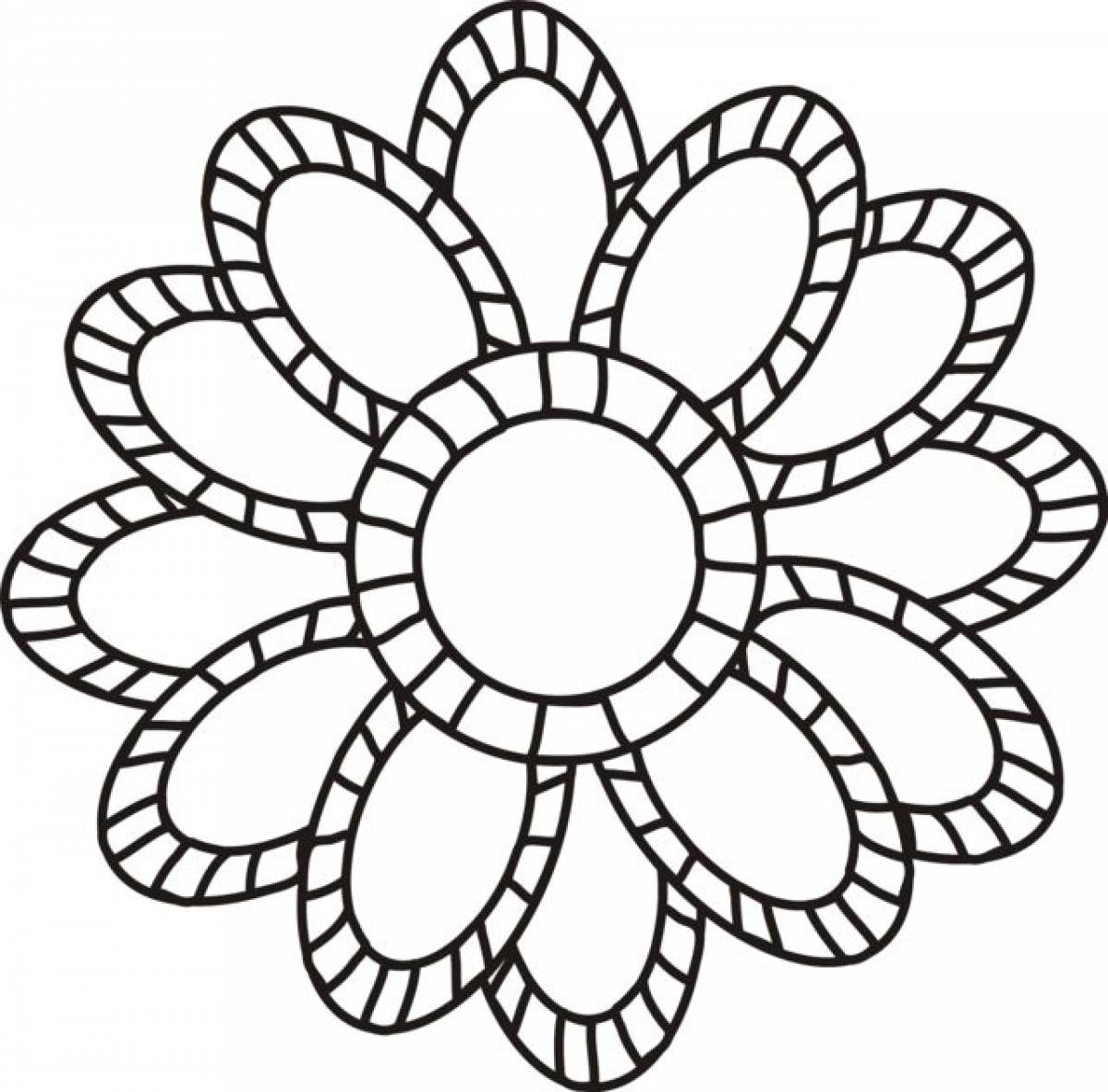 Flower with a pattern
