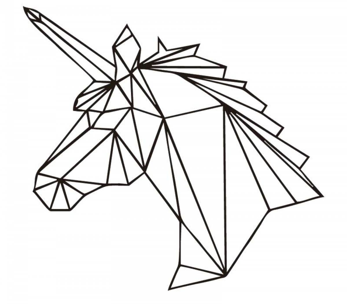 Origami unicorn