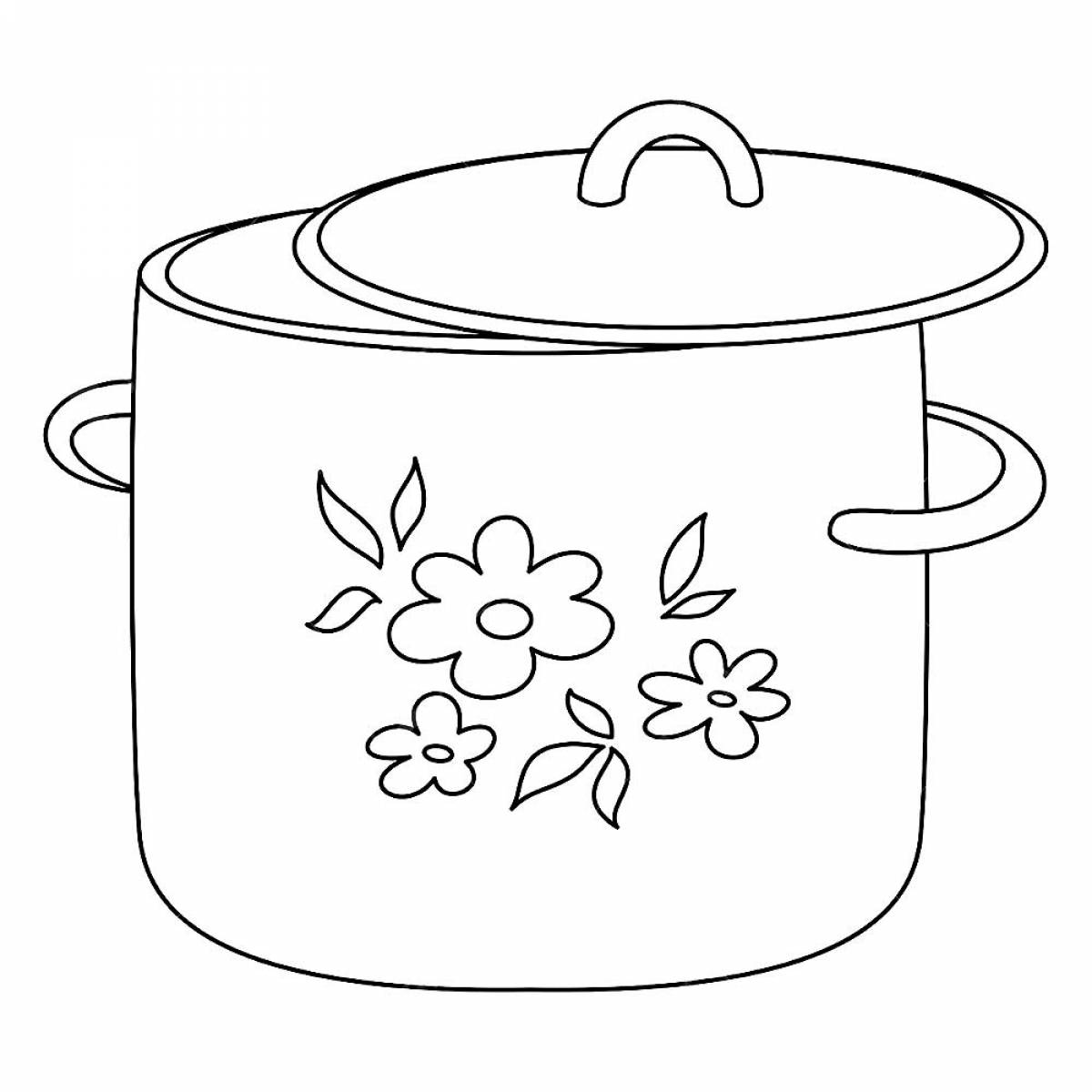 Pot with flowers