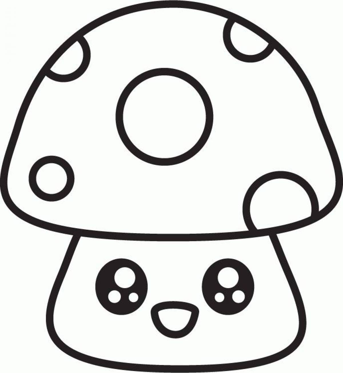 Kawaii. Mushroom