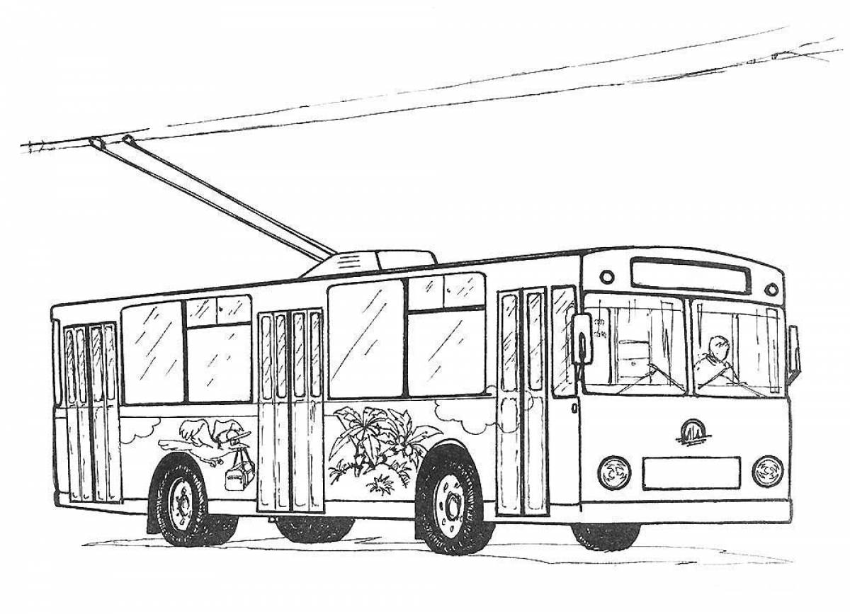 Trolleybus with pictures