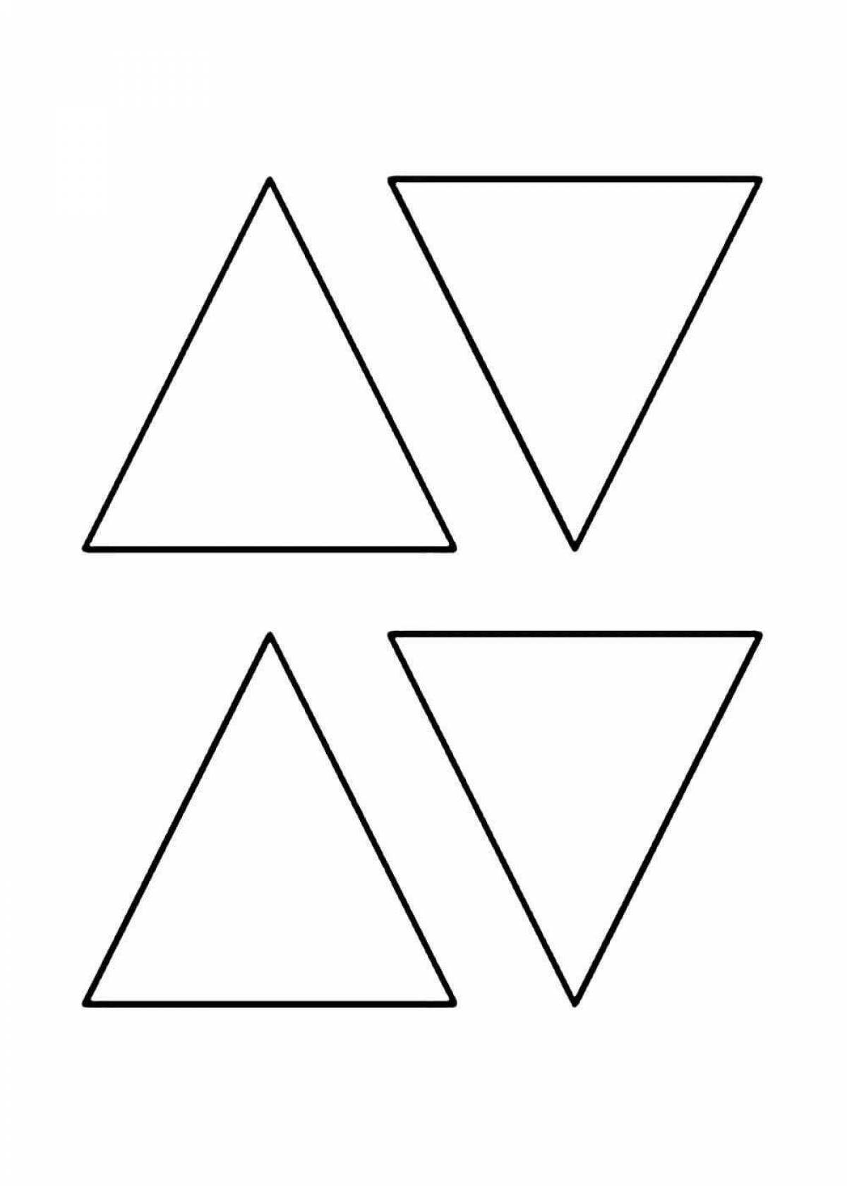 Рисунок 1 10 треугольник. Треугольник раскрашаъ. Треугольник раскраска. Треугольник раскраска для малышей. Трафарет "треугольники".