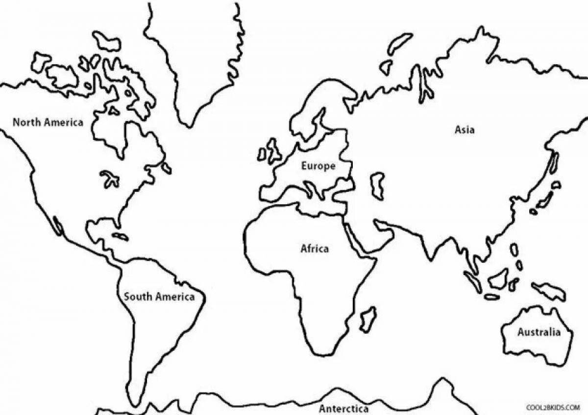 Контурные карты частей света. Очертания материков. Контуры материков для детей. Силуэты континентов.
