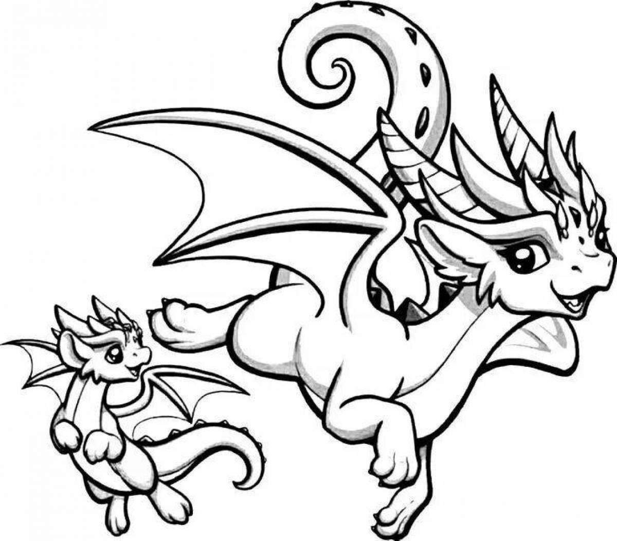 Дракон рисунок для детей новый год. Раскраска дракон олень. Раскраска Волшебный дракон мультфильм. Клара и дракон раскраска. Клара и Волшебный дракон раскраска.