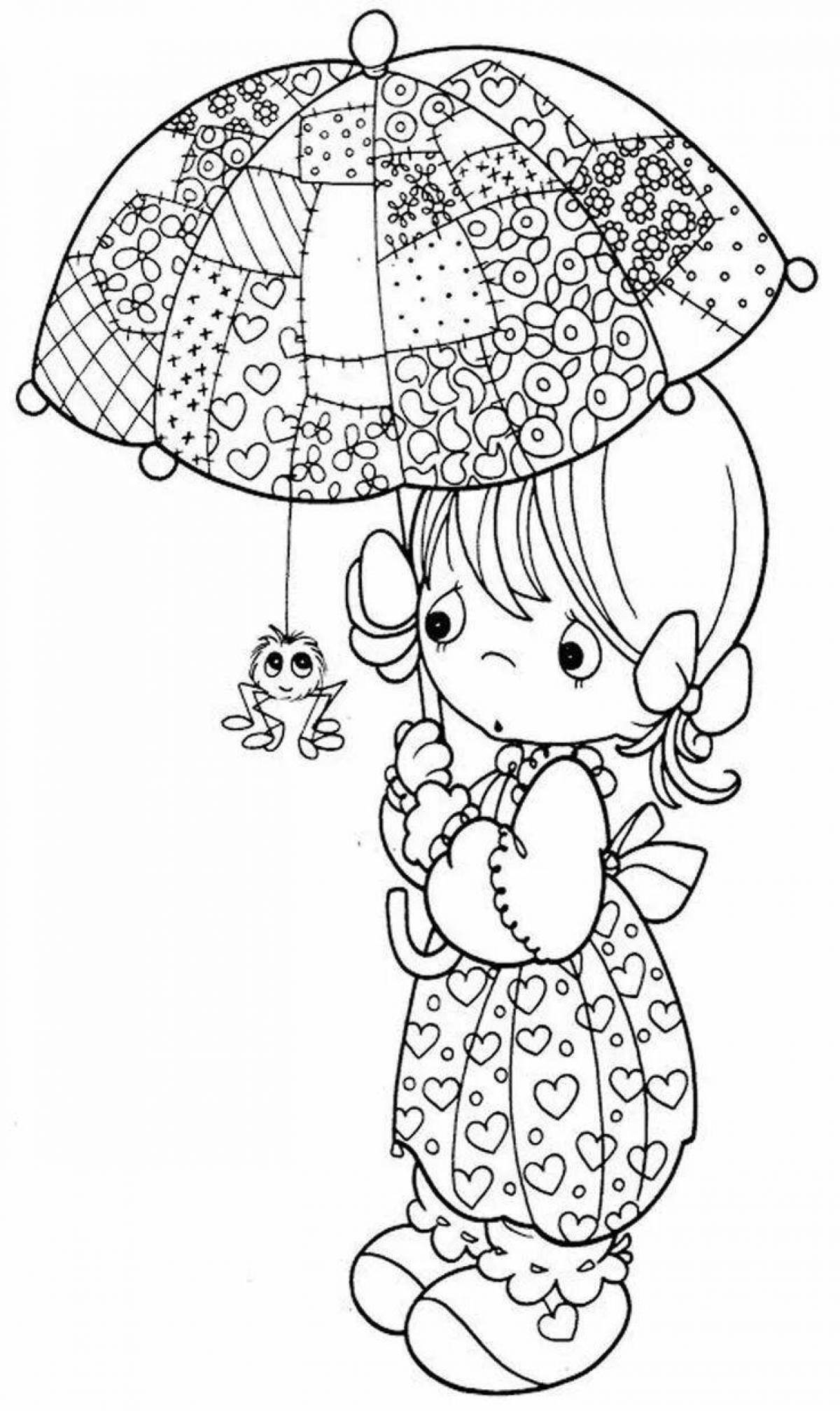 Incredible little coloring book for girls