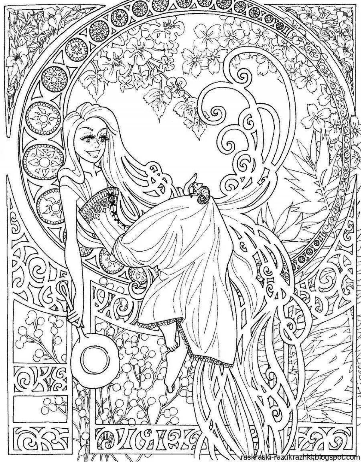 Creative coloring book small for girls