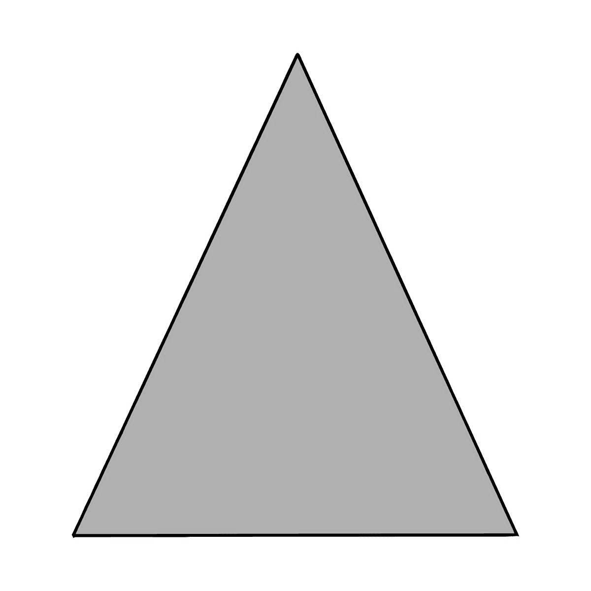 Радостный треугольник раскраски для детей