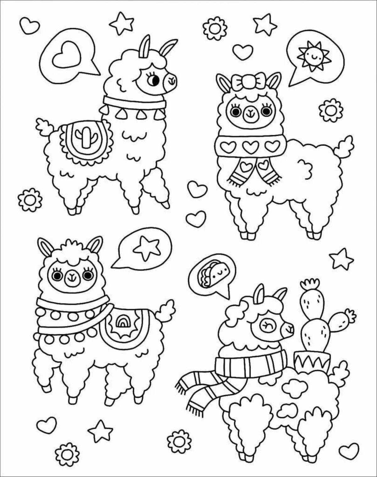 Fun coloring stickers for girls