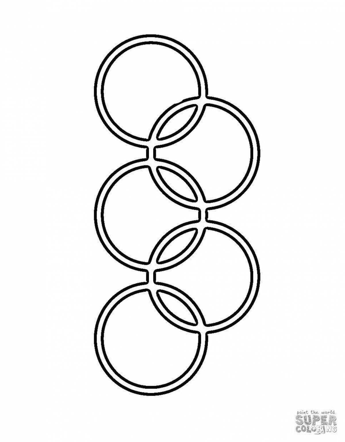Конспект НОД по рисованию на тему «Олимпийские кольца»