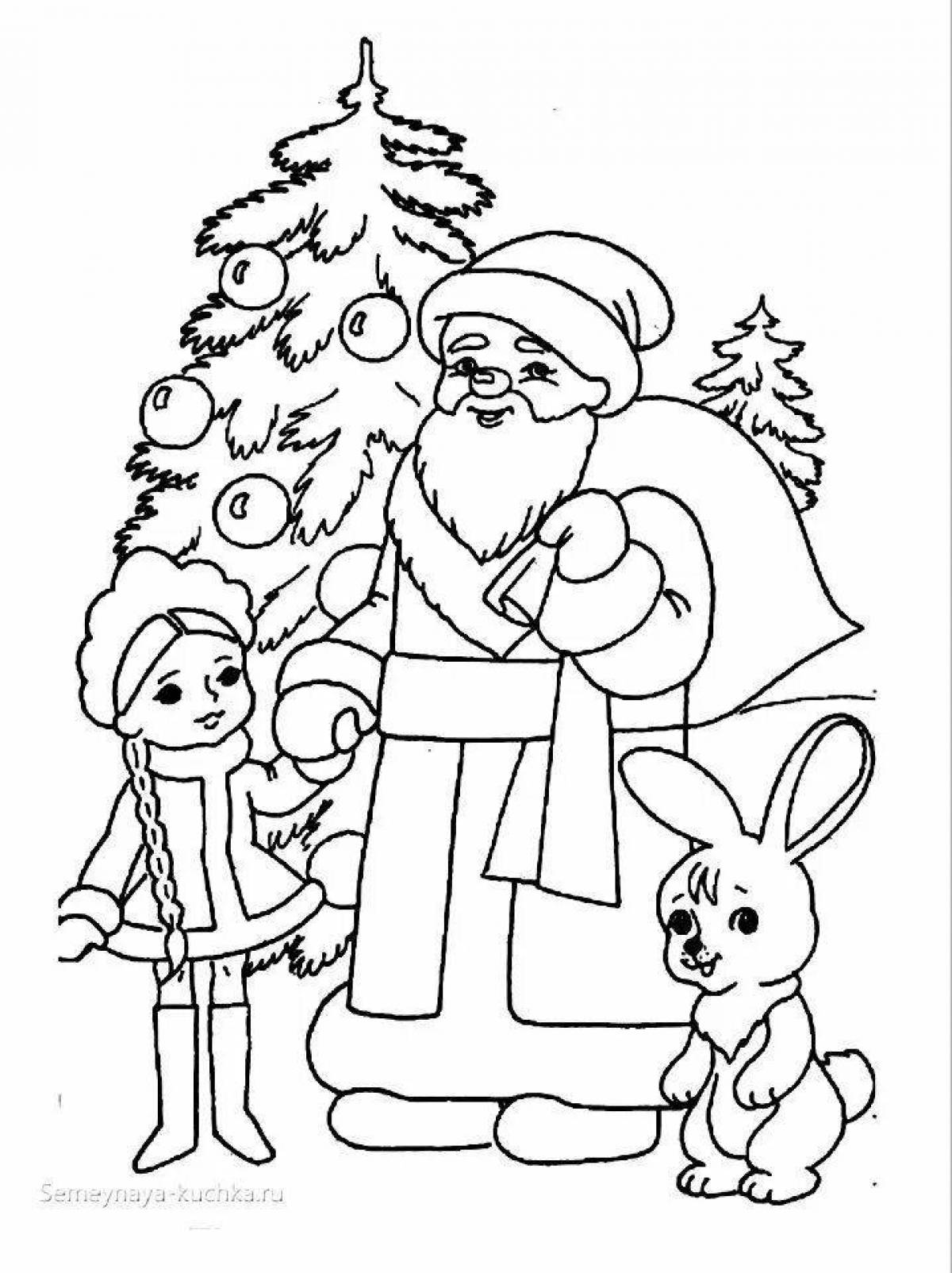 Exquisite Christmas tree coloring