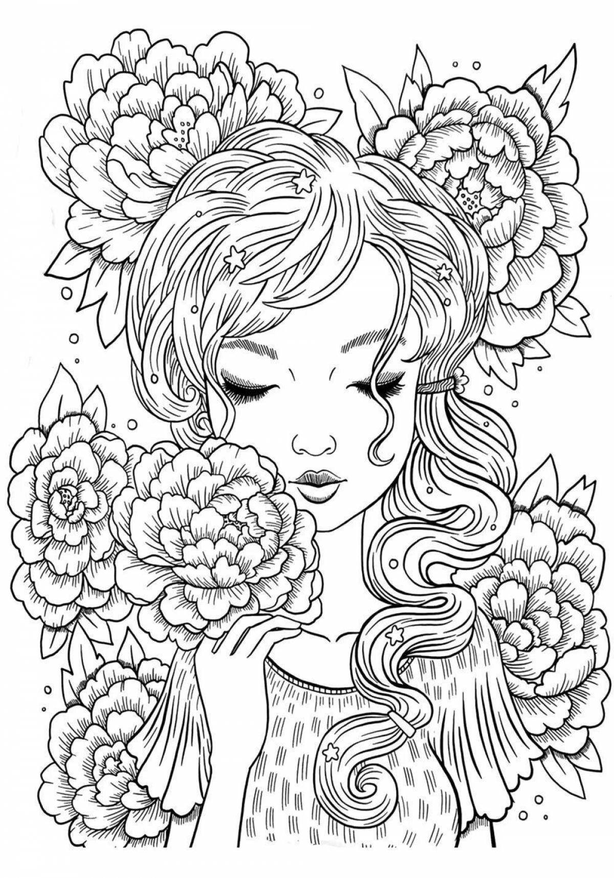 Creative 19 year old coloring book for girls
