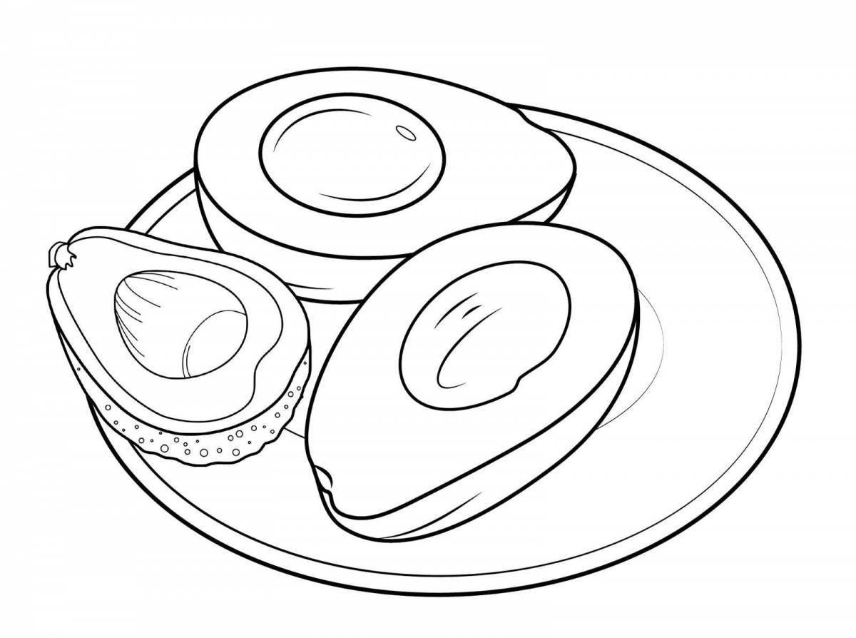 Creative coloring plate for 3-4 year olds