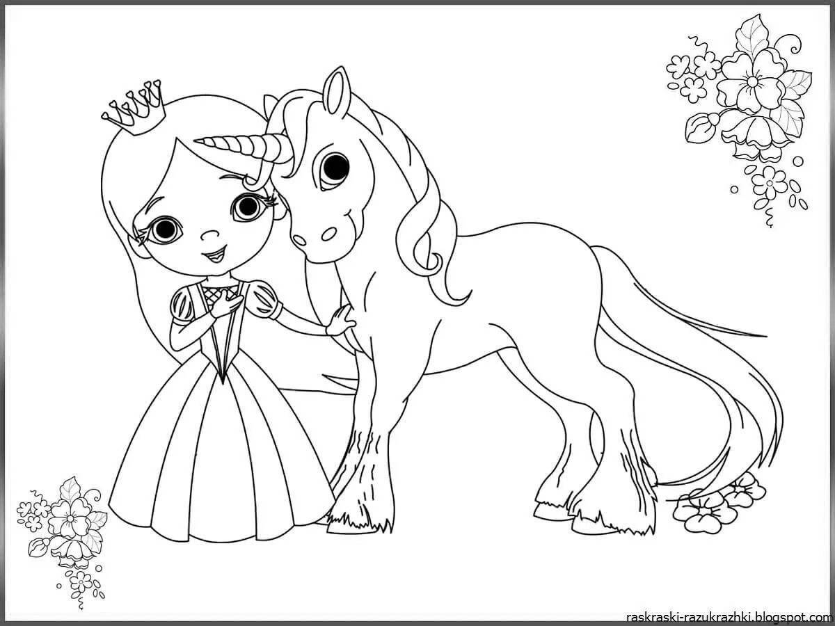 Adorable coloring book for girls 8 years old animals