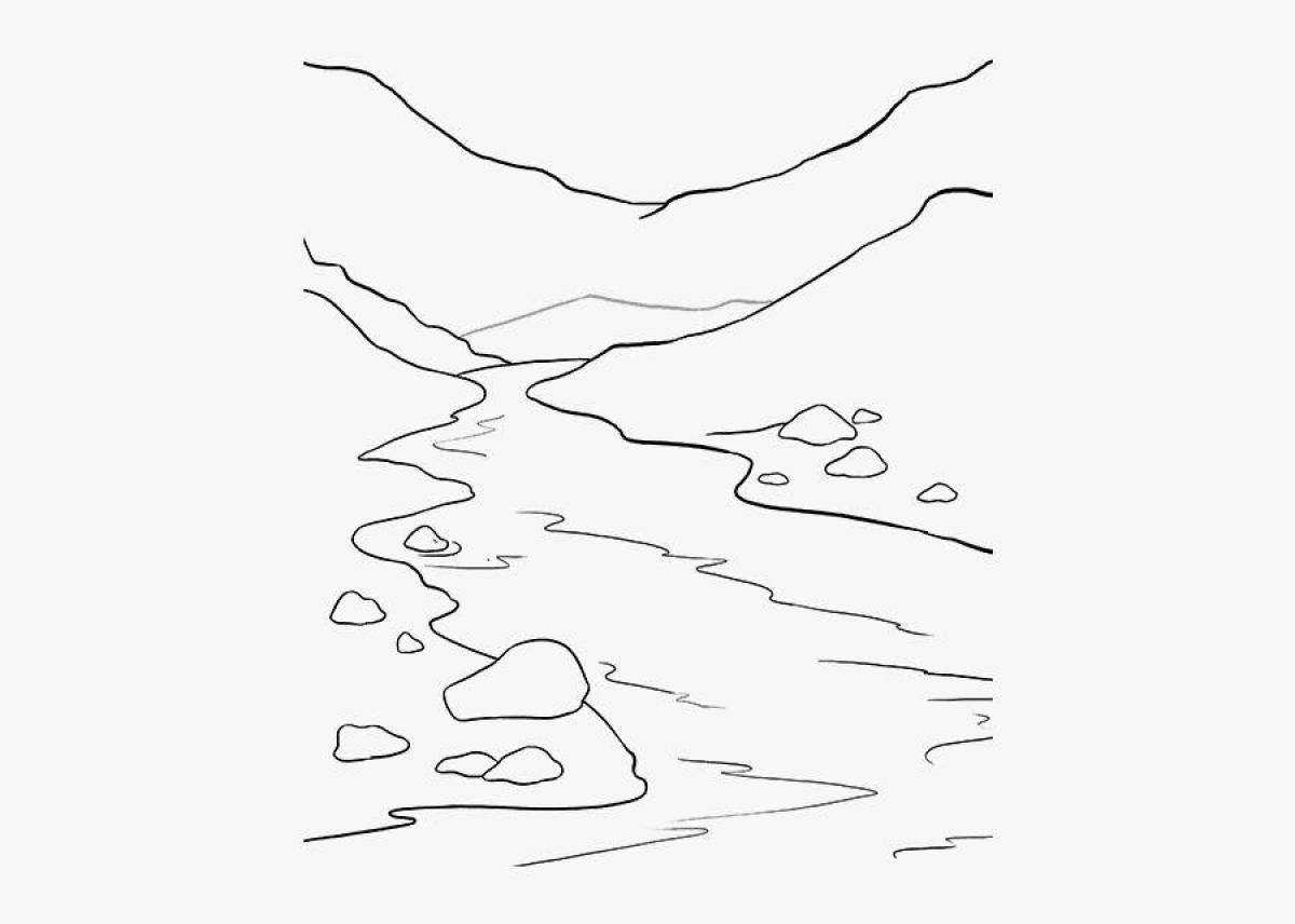 Current river coloring