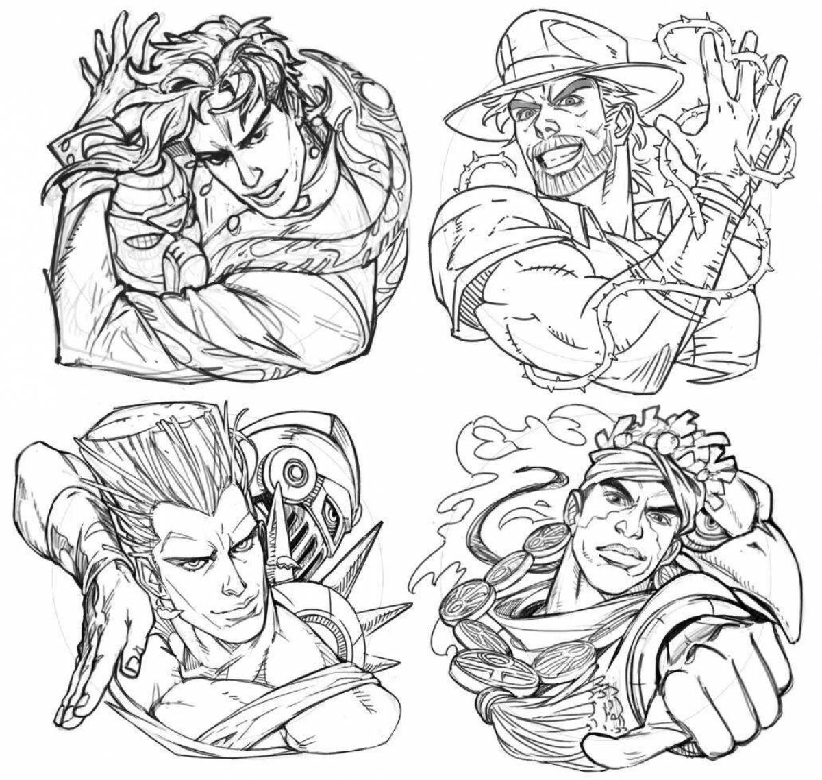 Jojo magic coloring book