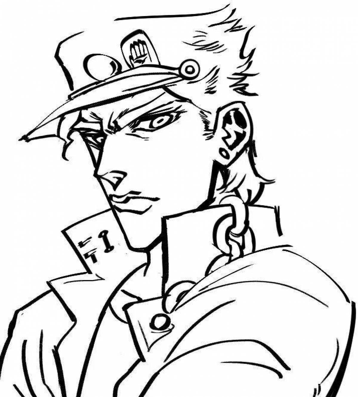 Jojo's dazzling coloring page